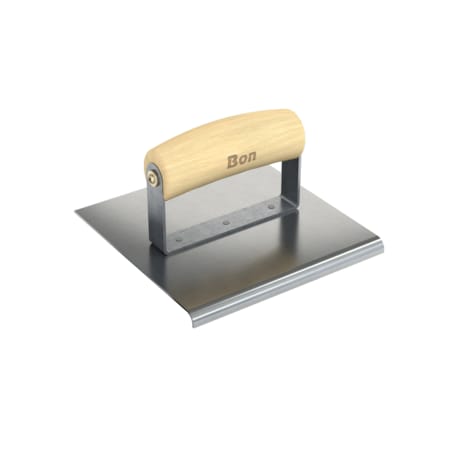 Bon Tool Edger, Stainless Steel 6" X 6", 1/4" Radius X 3/8" Lip Wood Handle 12-418